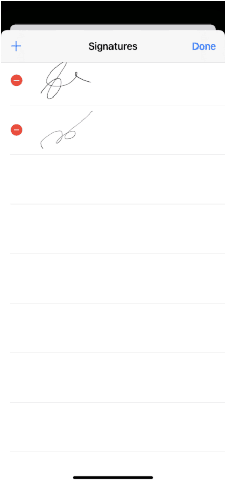 Click on Done to send the signed PDF back to the sender